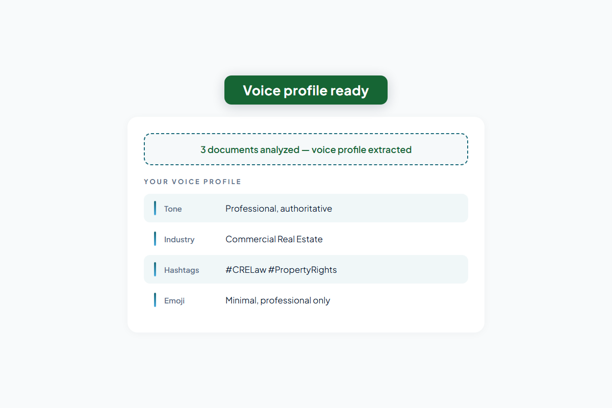 Brand voice configuration